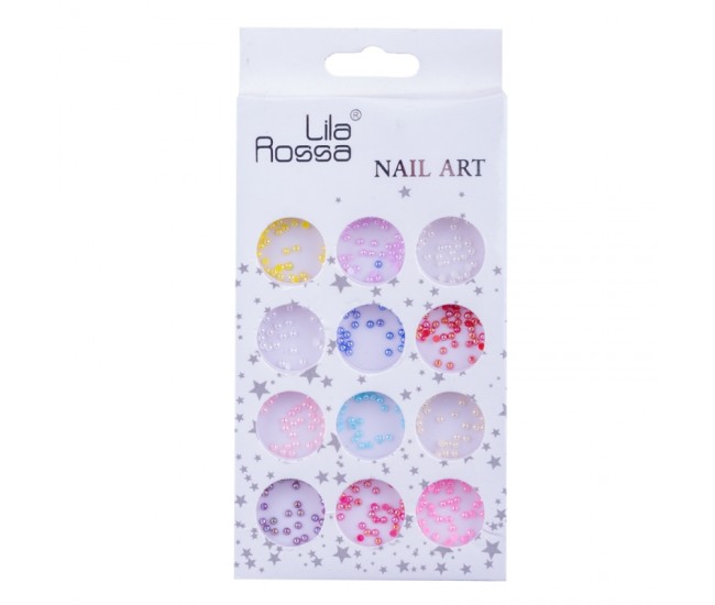 Decoratiuni unghii, Lila Rossa, mix pietricele, multicolore