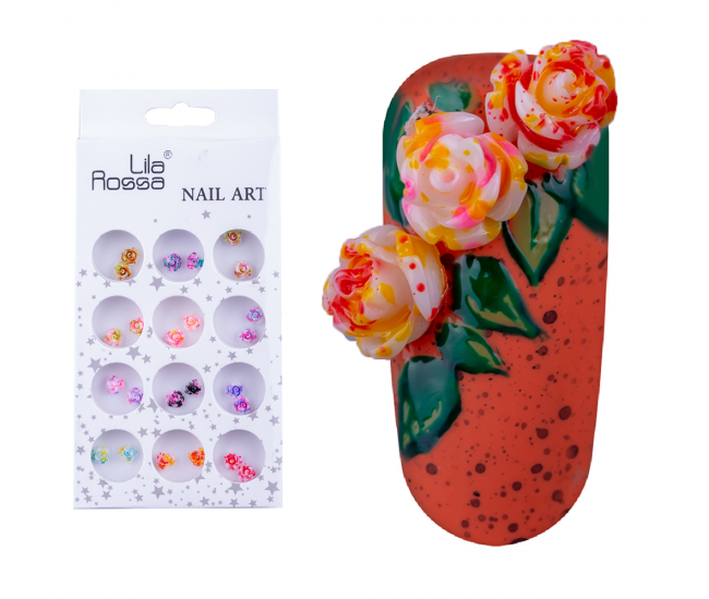 Decoratiuni pentru unghii Floare, Lila Rossa