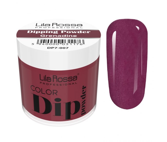 Dipping powder color, Lila Rossa, 7 g, 007 grenadine