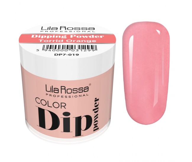 Dipping powder color, Lila Rossa, 7 g, 019 torrid orange