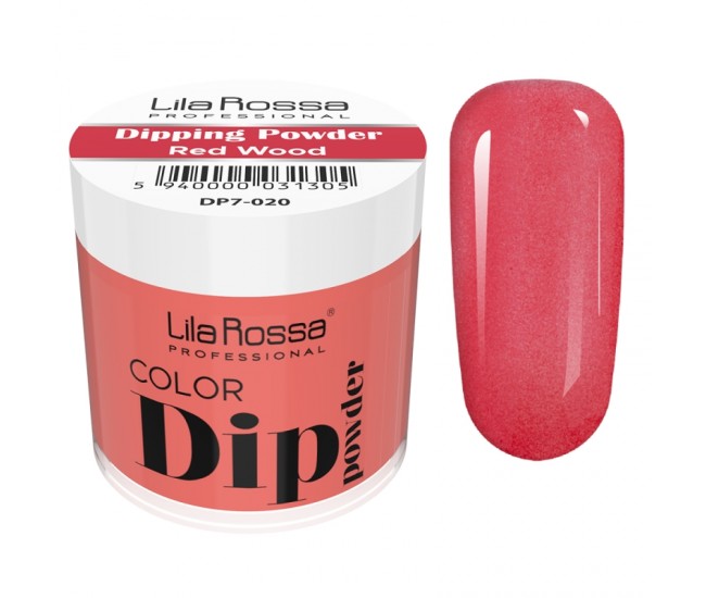 Dipping powder color, Lila Rossa, 7 g, 020 red Wood