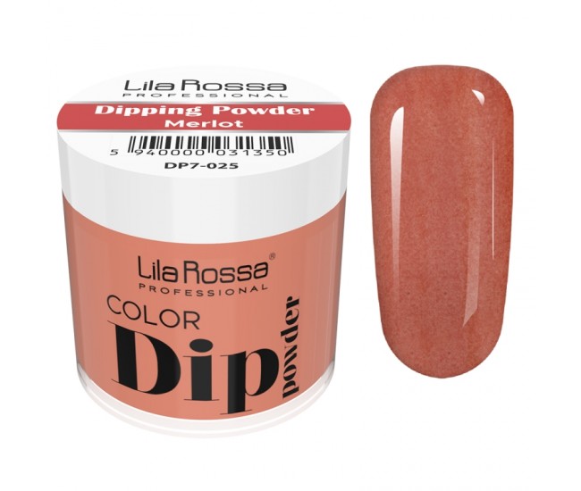Dipping powder color, Lila Rossa, 7 g, 025 merlot