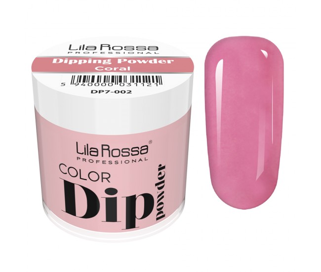 Dipping powder color, Lila Rossa, 7 g, 002 coral