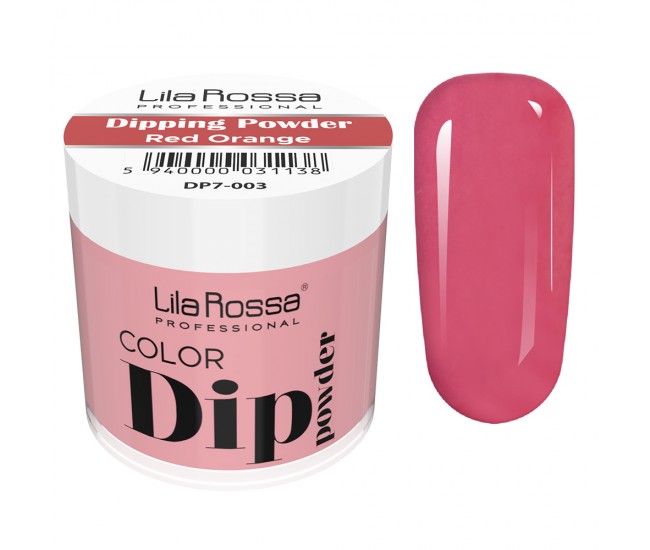 Dipping powder color, Lila Rossa, 7 g, 003 red orange