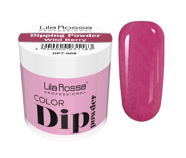 Dipping powder color, Lila Rossa, 7 g, 008 Wild berry