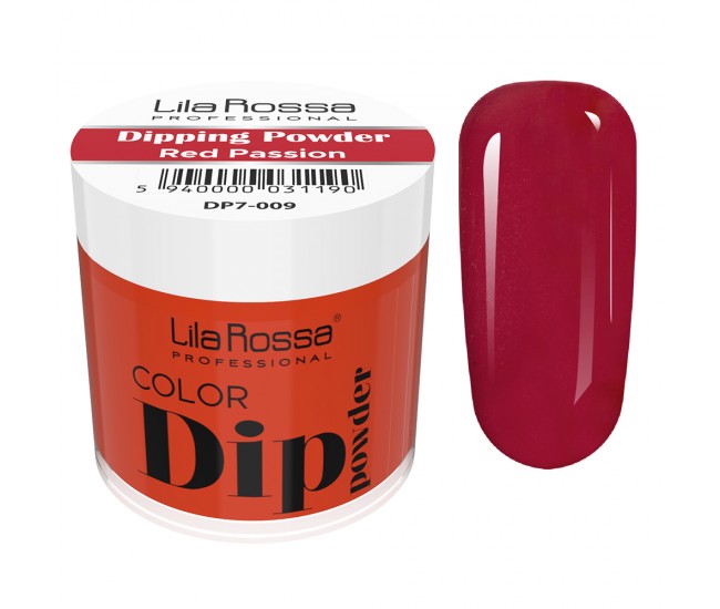 Dipping powder color, Lila Rossa, 7 g, 009 red passion