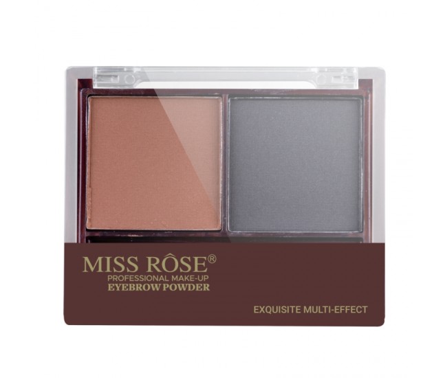 Fard de sprancene, Miss Rose Eyebrow Powder 03, cu aplicator