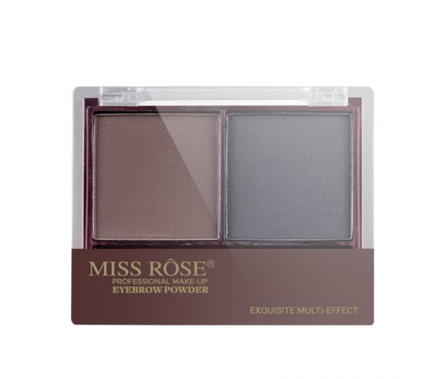 Fard de sprancene, Miss Rose Eyebrow Powder 04, cu aplicator