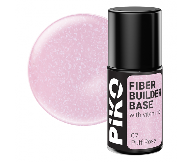 Fiber builder base cu Vitamine, Piko, 7 ml, Puff Rose