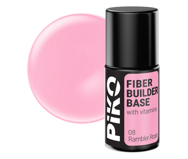 Fiber builder base cu Vitamine, Piko, 7 ml, Rambler Rose