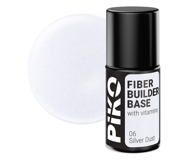 Fiber builder base cu Vitamine, Piko, 7 ml, Silver Dust