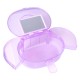 Geanta din plastic pentru cosmetice, Lila Rossa, cu oglinda, violet