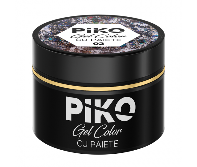 Gel color cu paiete Piko, 5g, 02