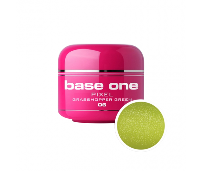 Gel UV color Base One, 5 g, Pixel, grasshopper green 06