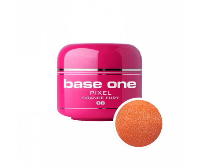 Gel UV color Base One, 5 g, Pixel, orange fury 08