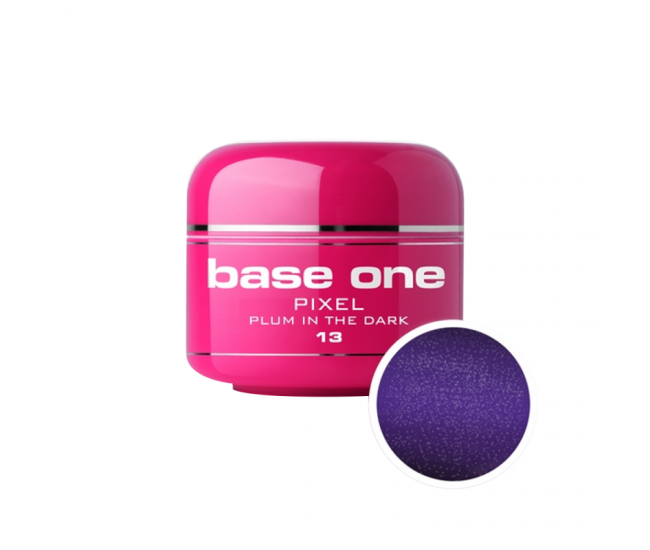 Gel UV color Base One, 5 g, Pixel, plum in the dark 13