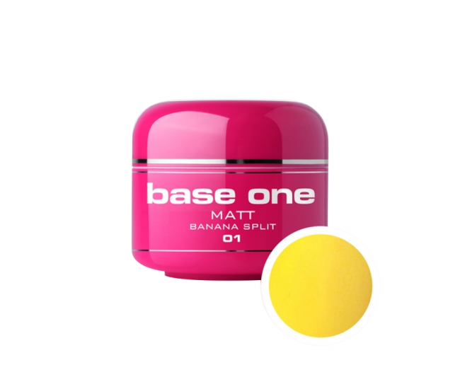 Gel UV color Base One, Matt, banana split 01, 5 g