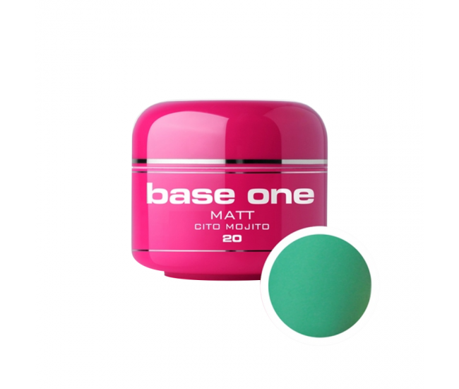 Gel UV color Base One, Matt, cito mojito 20, 5 g