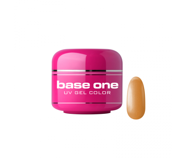 Gel UV color Base One, Metallic, orange juice 28, 5 g