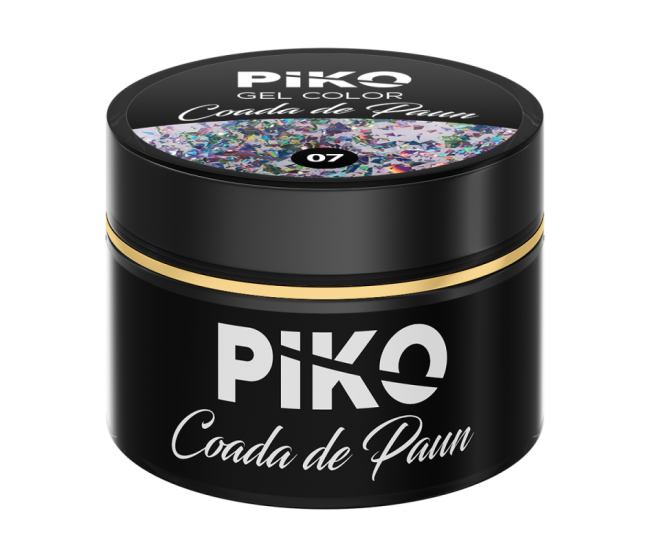 Gel UV color Piko, Coada de paun, 5g, model 07