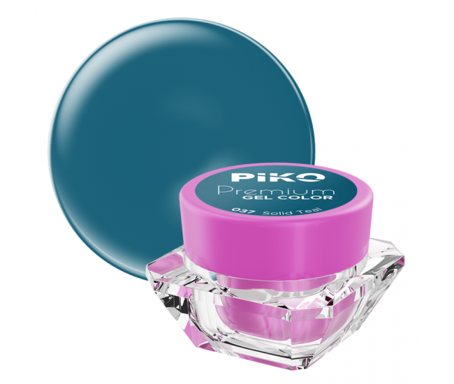 Gel UV color Piko, Premium, 037 Solid Teal, 5 g