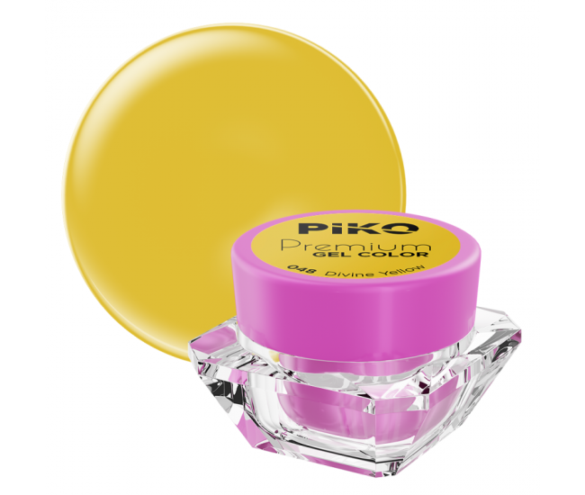 Gel UV color Piko, Premium, 048 Divine Yellow, 5 g