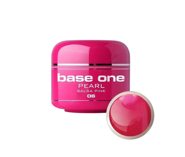 Gel UV color Base One, 5 g, Pearl, salsa pink 06