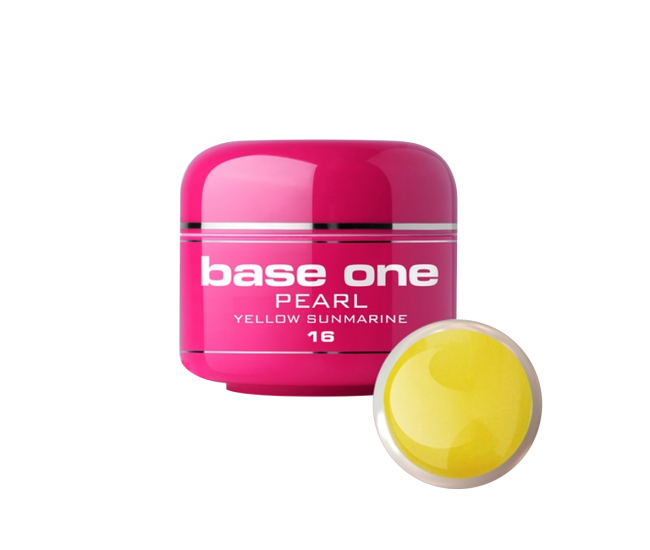 Gel UV color Base One, 5 g, Pearl, yellow sunmarine 16