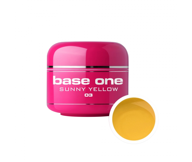 Gel UV color Base One, 5 g, sunny yellow 03
