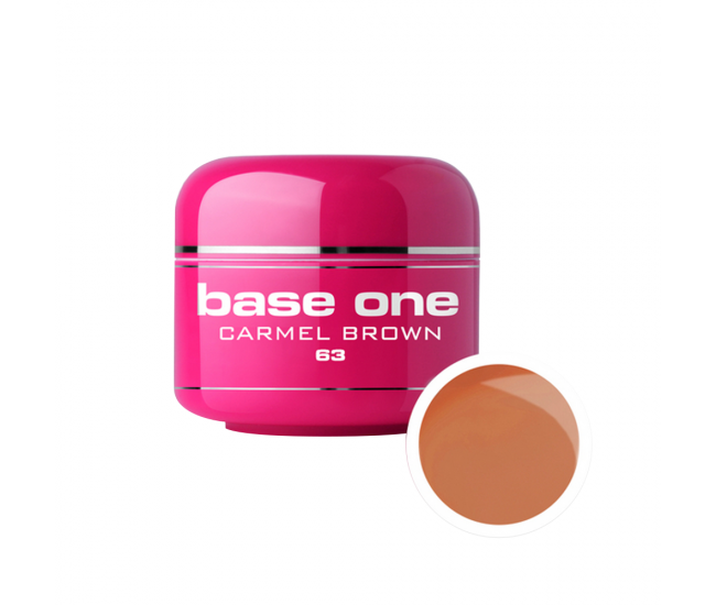 Gel UV color Base One, carmel brown 63, 5 g