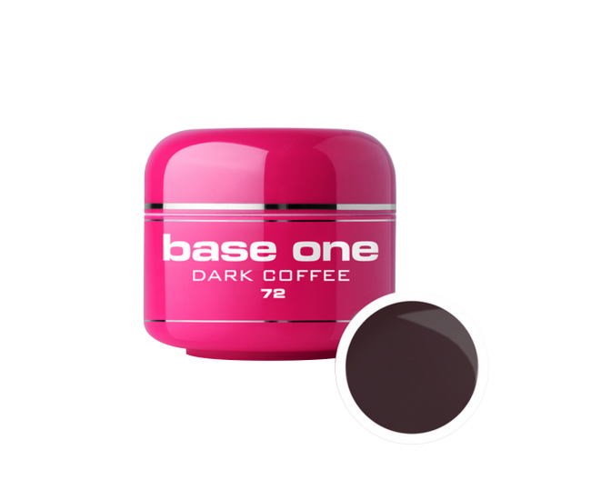 Gel UV color Base One, dark coffee 72, 5 g