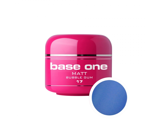 Gel UV color Base One, Matt, bubble gum 17, 5 g