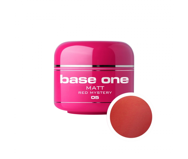 Gel UV color Base One, Matt, red mystery 05, 5 g