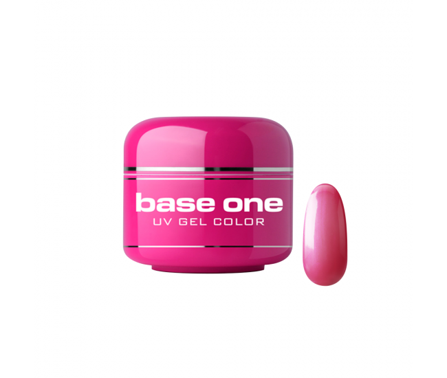 Gel UV color Base One, Metallic, pink 10, 5 g