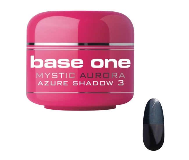 Gel UV color Base One, Mystic Aurora, azure shadow 03, 5 g