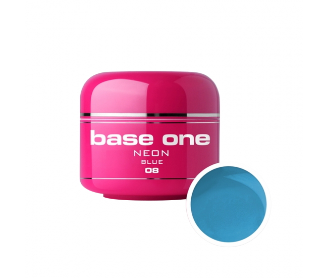 Gel UV color Base One, Neon, blue 08, 5 g