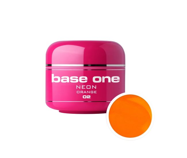 Gel UV color Base One, Neon, orange 02, 5 g
