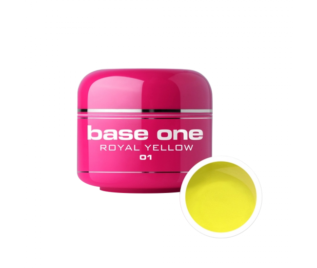 Gel UV color Base One, royal yellow 01, 5 g