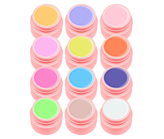 Set gel color Canni, Youth Series, 12 geluri Set gel color Canni, Youth Series, 12 geluri