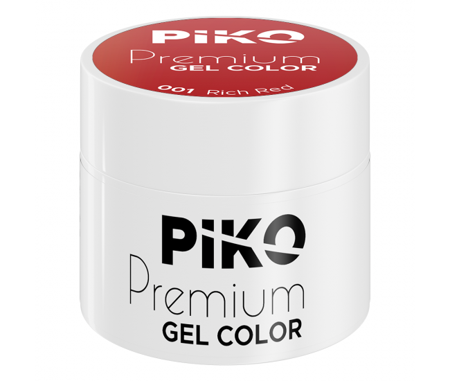 Gel UV color Piko, Premium, 5 g, 001 Red
