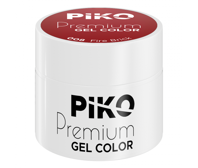 Gel UV color Piko, Premium, 5 g, 008, Fire Brick