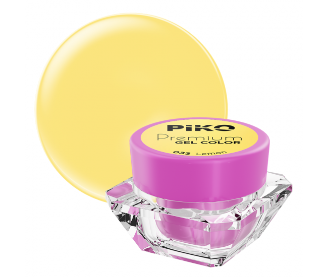 Gel UV color Piko, Premium, 033 Lemon, 5 g
