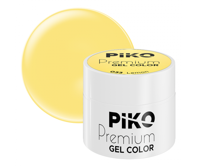 Gel UV color Piko, Premium, 5 g, 033 Lemon