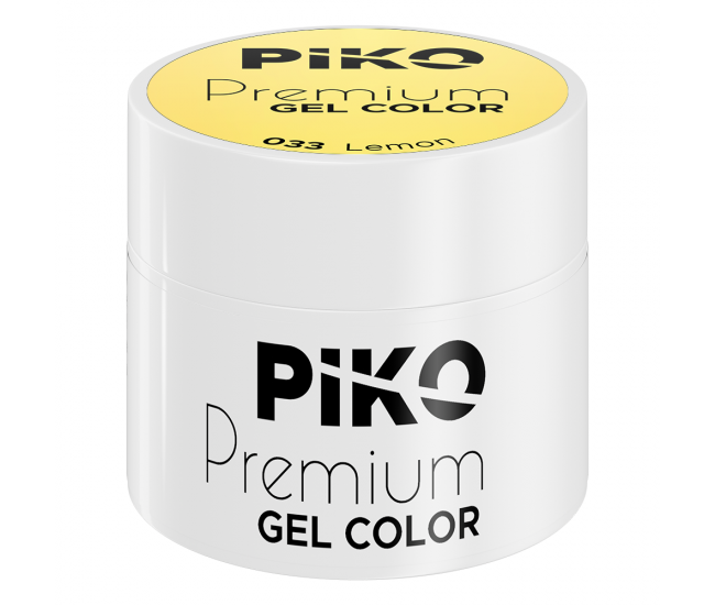 Gel UV color Piko, Premium, 5 g, 033 Lemon