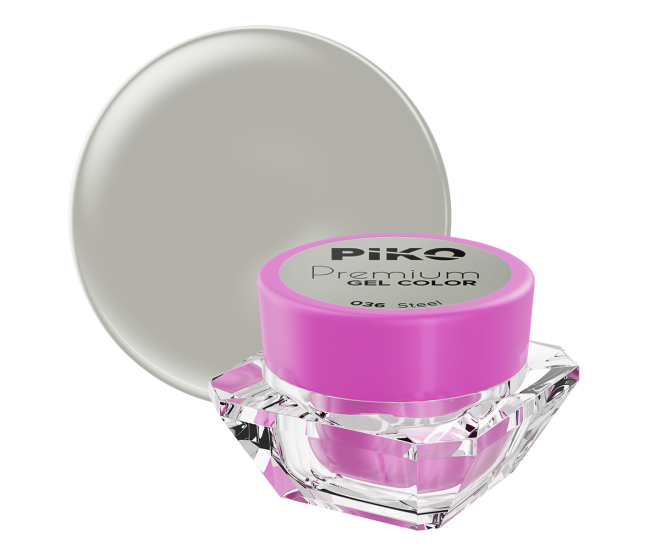 Gel UV color Piko, Premium, 036 Steel, 5 g