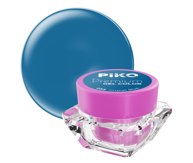 Gel UV color Piko, Premium, 055 Cristall Blue, 5 g