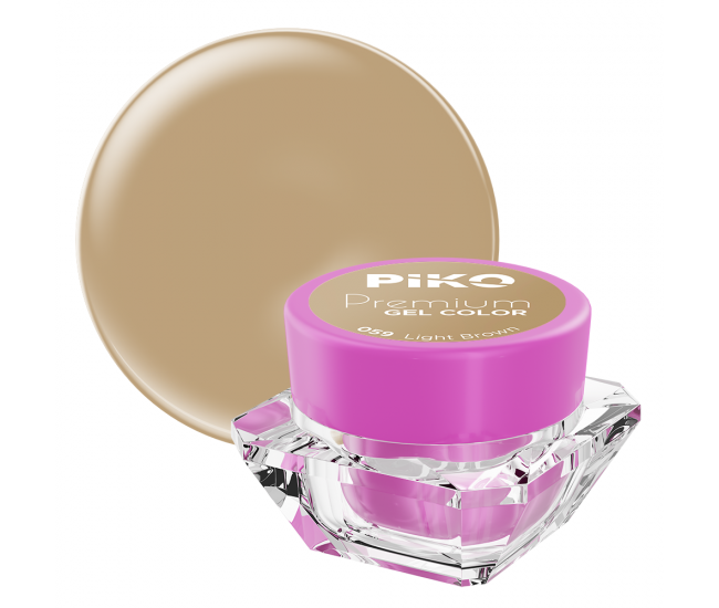 Gel UV color Piko, Premium, 059 Light Brown, 5 g