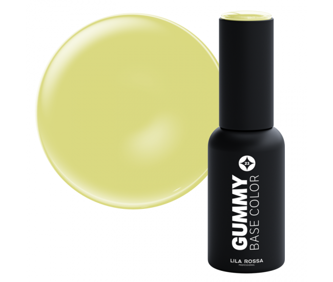 Gummy Base Color, Soft Yellow, Lila Rossa, 7 ml