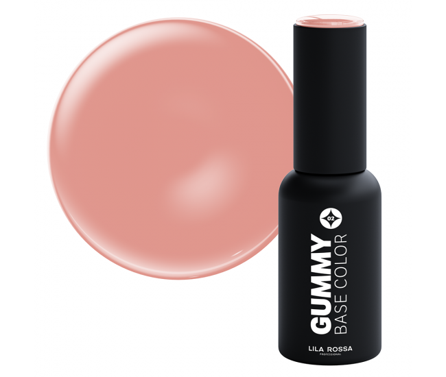 Gummy Base Color, Cover Beige, Lila Rossa, 7 ml