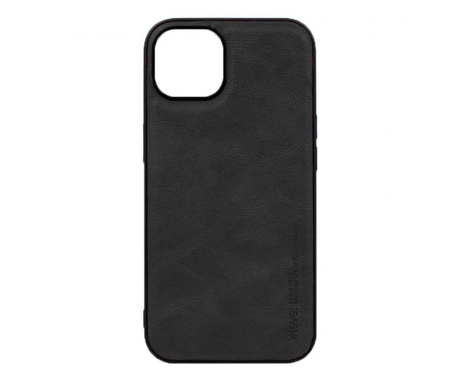 Husa Loomax de protectie iPhone 12 Mini, anti-soc, din piele ecologica, subtire, negru